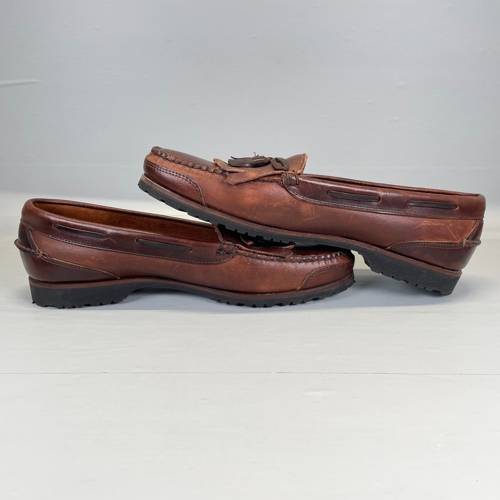 Cole Haan Country Kiltie Tassel Loafers Mens Size 13 M Brown Leather Shoes - USA - Picture 9 of 10